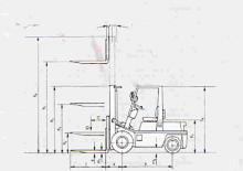 Челни вилични мотокари, дизелови Nissan EGH 02 F 30 U