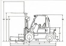 Челни вилични мотокари, дизелови Nissan FD 02 A 25 Q