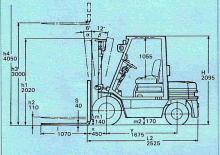 Челни вилични мотокари, дизелови Komatsu FD 20 T 11