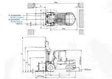 Челни вилични мотокари, дизелови Mitsubishi FD 35 T