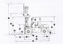 Челни вилични мотокари, дизелови TCM FD 60 Z 8