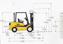 Челни вилични мотокари, дизелови Yale GDP 20 TF