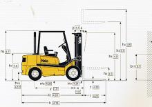 Челни вилични мотокари, дизелови Yale GDP 25 RF