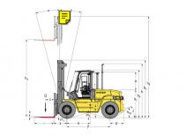 Челни вилични мотокари, дизелови Hyster H 10.00 XM