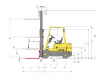 Челни вилични мотокари, дизелови Hyster H1.50 XM