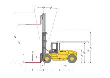 Челни вилични мотокари, дизелови Hyster H 15.00 XM - 12