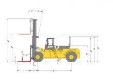 Челни вилични мотокари, дизелови Hyster H 22.00 F