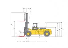 Челни вилични мотокари, дизелови Hyster H 32.00 F