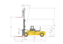 Челни вилични мотокари, дизелови Hyster H 36.00 E