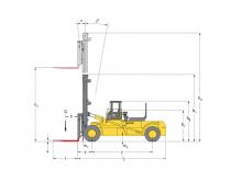 Челни вилични мотокари, дизелови Hyster H 40.00 E