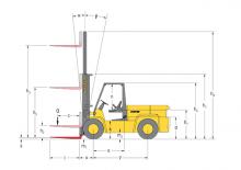 Челни вилични мотокари, дизелови Hyster H 6.00 XL