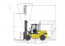 Челни вилични мотокари, дизелови Hyster H 8.00 XM