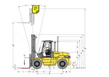 Челни вилични мотокари, дизелови Hyster H 8.00 XM