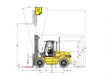 Челни вилични мотокари, дизелови Hyster H 9.00 XM