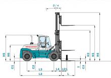 Челни вилични мотокари, дизелови Konecranes SMV 10-600 B