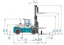 Челни вилични мотокари, дизелови Konecranes SMV 16-600 B