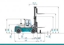 Челни вилични мотокари, дизелови Konecranes SMV 20-1200 B