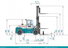 Челни вилични мотокари, дизелови Konecranes SMV 23,6-1200  B
