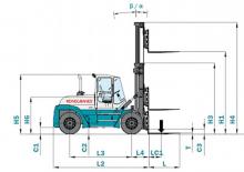 Челни вилични мотокари, дизелови Konecranes SMV 25-1200 B