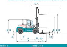 Челни вилични мотокари, дизелови Konecranes SMV 32-1200 Ro/Ro
