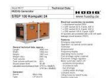 Дизелови генератори Hüdig Step 100 Kompakt