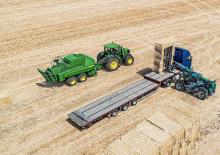Големи квадратни преси + преси с висока плътност John Deere L633 