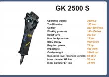 Хидравлични чукове Italdem GK 2500 S 