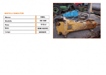 Хидравлични чукове Omal HB 1300/6