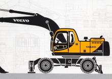 Колесни екскаватори Volvo EW180