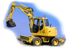 Колесни екскаватори Komatsu PW75-2