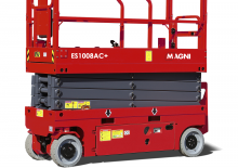 Колесни ножични автовишки MAGNI ES1008AC+