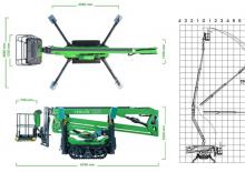 Колесни повдигачи с подвижна стрела Avant Tecno Leguan 225