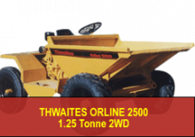 Колесни самосвали Thwaites Orline 2500 FK