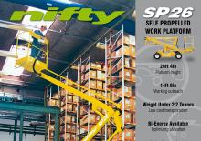 Колесни повдигачи с подвижна стрела Niftylift SP 26