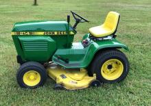 Косачки за трева и градински трактори John Deere 214