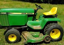 Косачки за трева и градински трактори John Deere 430