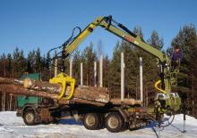 Кранове за товарене на дървен материал Loglift F 82S