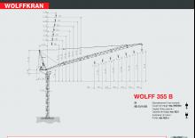 Кулокран - товароподемна накланяща се стрела - горно въртене Wolffkran 355 B