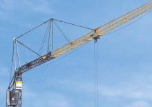 Кулокран - тролейна стрела - долно въртене Liebherr 125 K