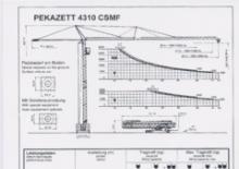 Кулокран - тролейна стрела - долно въртене Pekazett 4310 CSMF