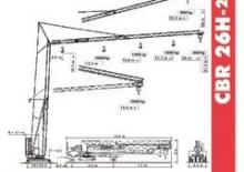 Кулокран - тролейна стрела - долно въртене Terex Comedil (Zeppelin) CBR 26 Plus