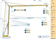 Кулокран - тролейна стрела - долно въртене Potain HD 26A 9PC10-2,2