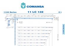 Кулокран - тролейна стрела - горно въртене Comansa 11LC132