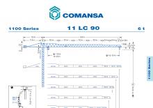 Кулокран - тролейна стрела - горно въртене Comansa 11LC90