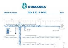Кулокран - тролейна стрела - горно въртене Comansa 30LC1100