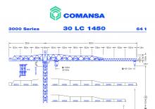 Кулокран - тролейна стрела - горно въртене Comansa 30LC1450
