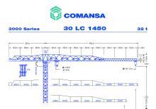 Кулокран - тролейна стрела - горно въртене Comansa 30LC1450