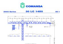 Кулокран - тролейна стрела - горно въртене Comansa 30LC1450
