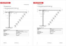 Кулокран - тролейна стрела - горно въртене Wolffkran 5020.8 clear