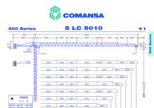 Кулокран - тролейна стрела - горно въртене Comansa 5LC5010